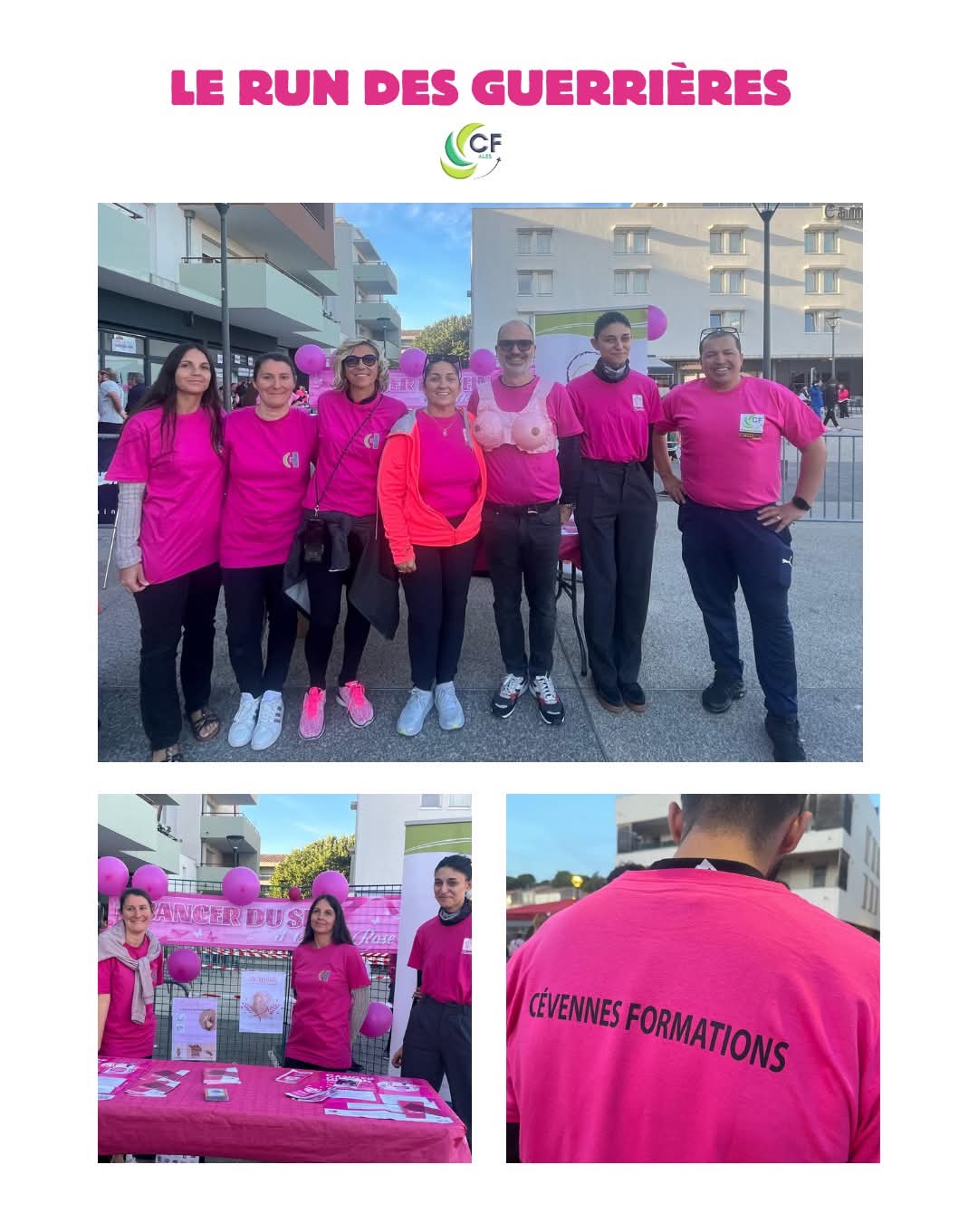 Pour Octobre rose le Run des guerrières à Alès a de nouveaux rassemblé 105 membres du CFA
