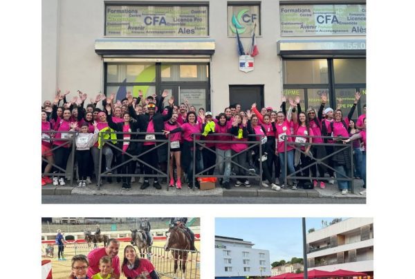 Le CFA Cévennes formations Alès a couru comme chaque année pour octobre rose