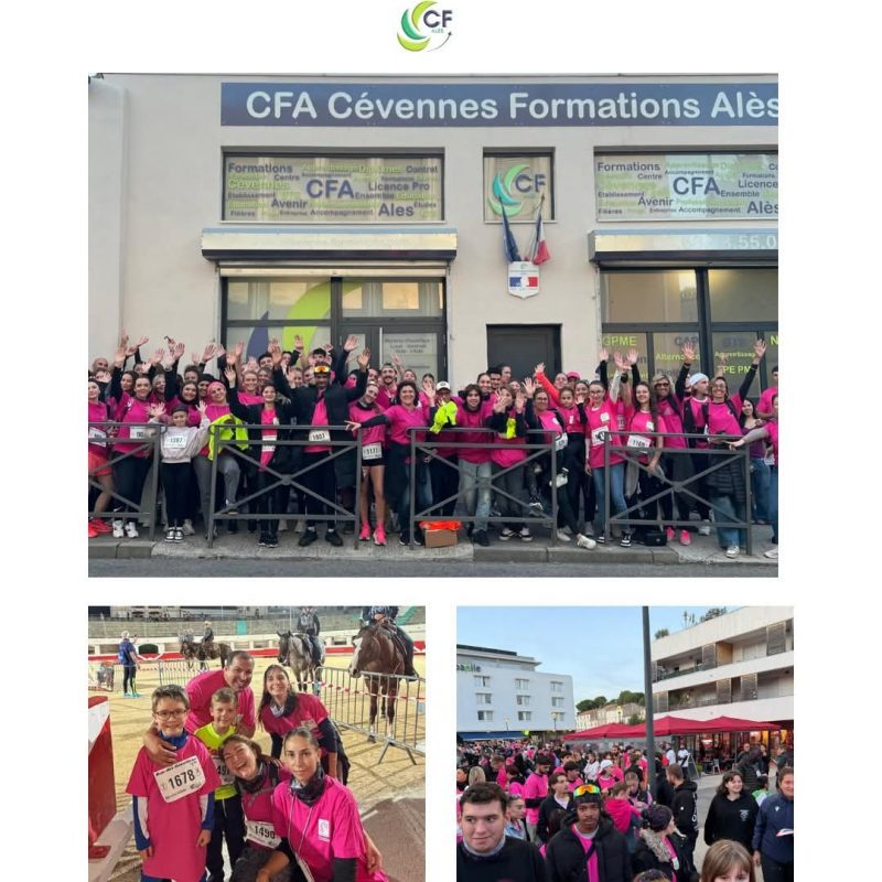 Le CFA Cévennes formations Alès a couru comme chaque année pour octobre rose