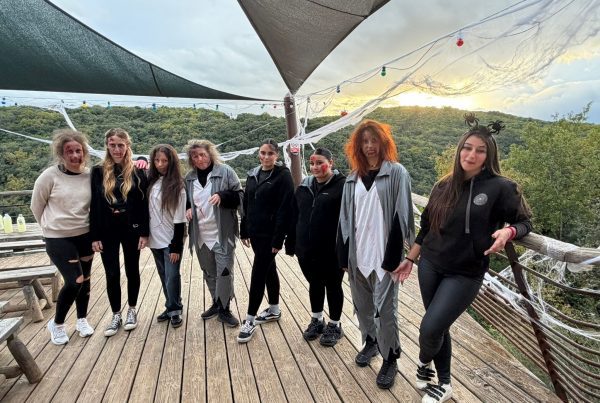 les élèves du CFA grimés pour halloween