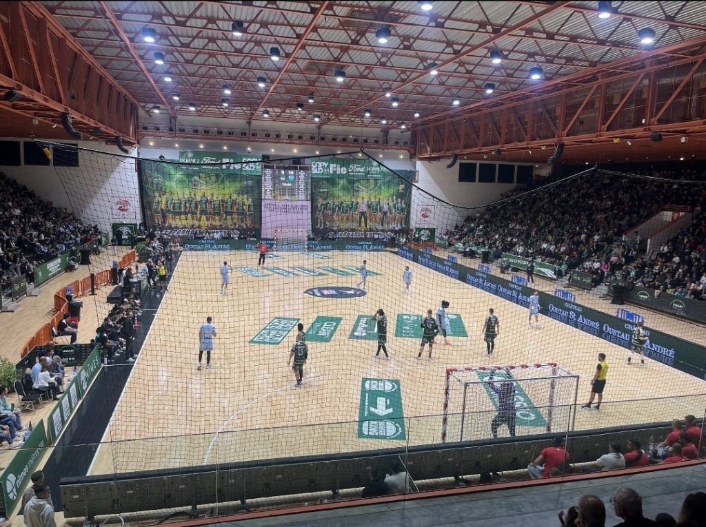 les apprentis du CFA a eu la chance d'assister au match de Handball opposant USAM Nîmes Gard à CHARTRES.