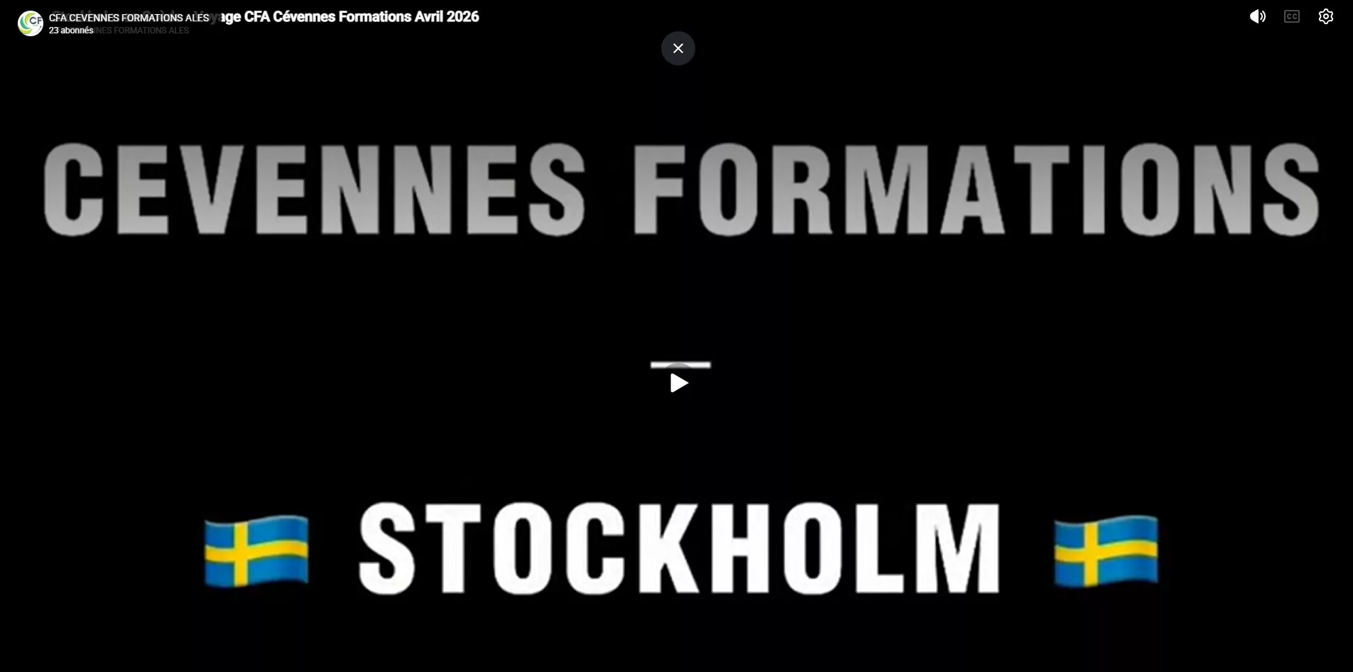 vidéo immersion à Stockholm pour les BTS du CFA Cévennes Formations Alès