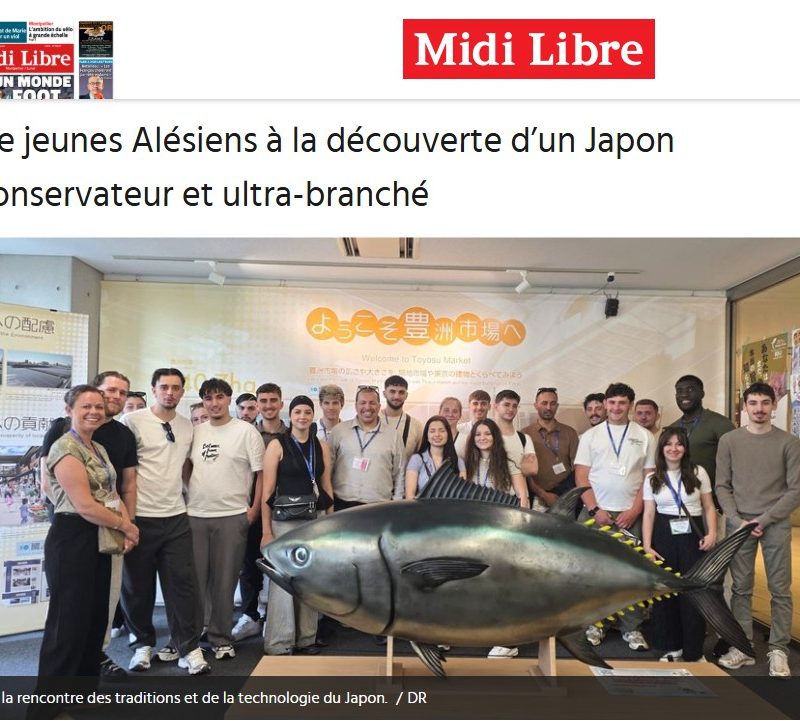 Midi Libre : retour sur le voyage pédagogique nos élèves au Japon