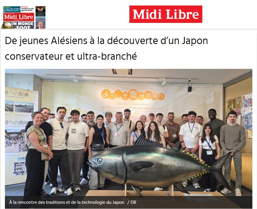 Midi Libre : De jeunes Alésiens à la découverte d’un Japon conservateur et ultra-branché